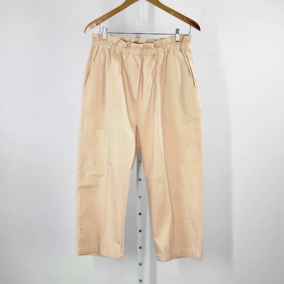 ANTHROPOLOGIE paperbag crop pants Sz M petite  NEW - Picture 2 of 8